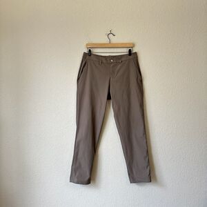 LULULEMON ABC Classic Fit Pants Nomad Taupe Chino Trouser Preppy